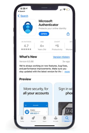 220309-Microsoft Authenticator App-iPhone