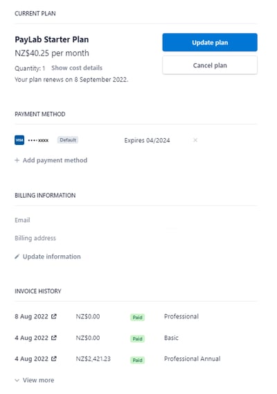 220824-PayLab-New Pricing-update Stripe details