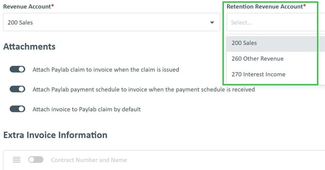 Step 11. Retention Revenue Account
