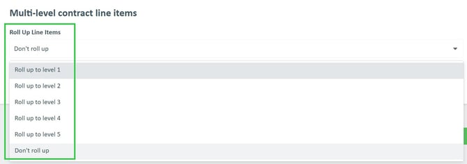 Step 14. Multi-Level Contract Line Items