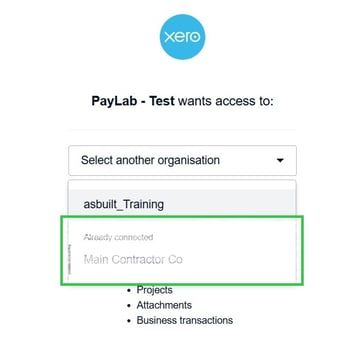 Step 5 Confirm Xero Organistion