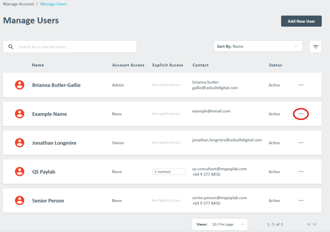 Select User to update