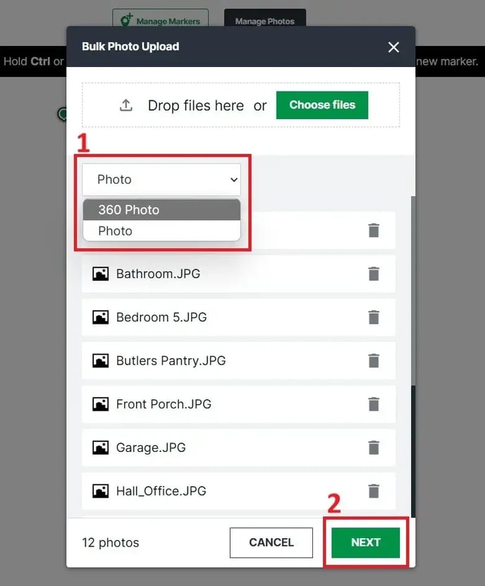 24. Select 360 image type-jpg