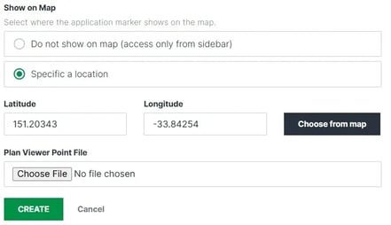 4.  Show on Map option if not using Coordinates