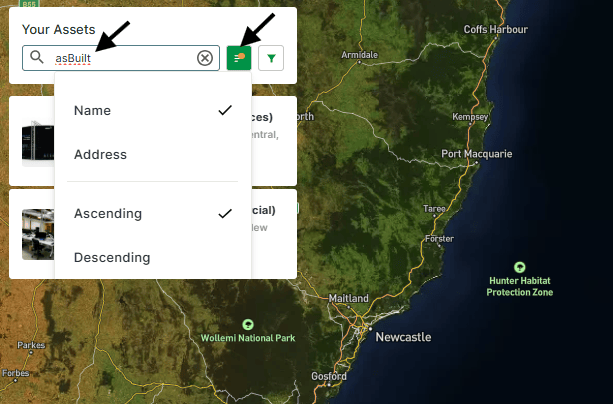 2. Search for Assets