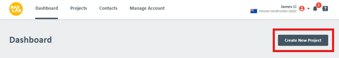 2024-13-10 PAYLAB - Creating new projects - CRP Dashboard